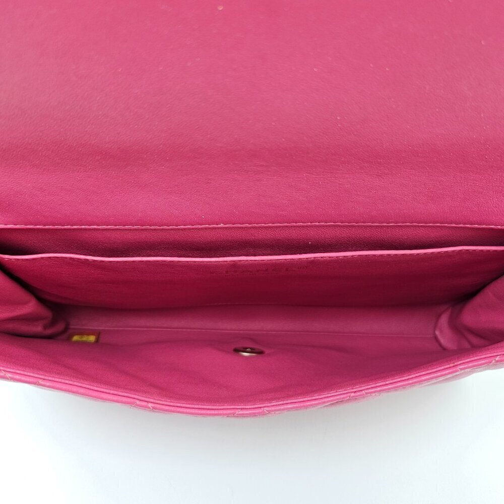 Chanel Lambskin Quilted Clutch with Chain Flap Pink - Picture 3 of 11